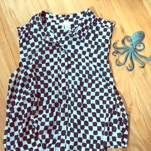 Black and White Button Down